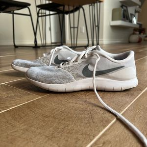 White Nike Running Shoes